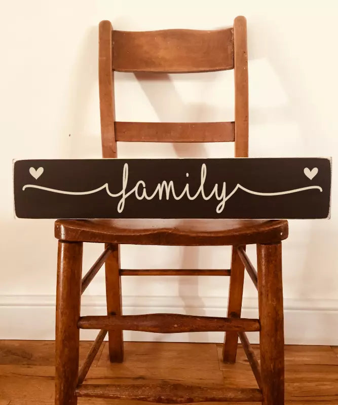 family sign wooden signs love home