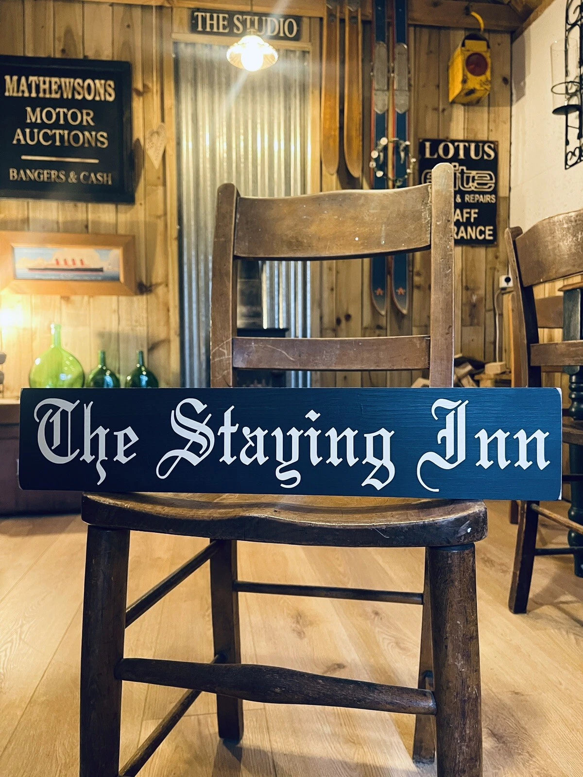 the staying inn home pub sign, man cave vintage signs