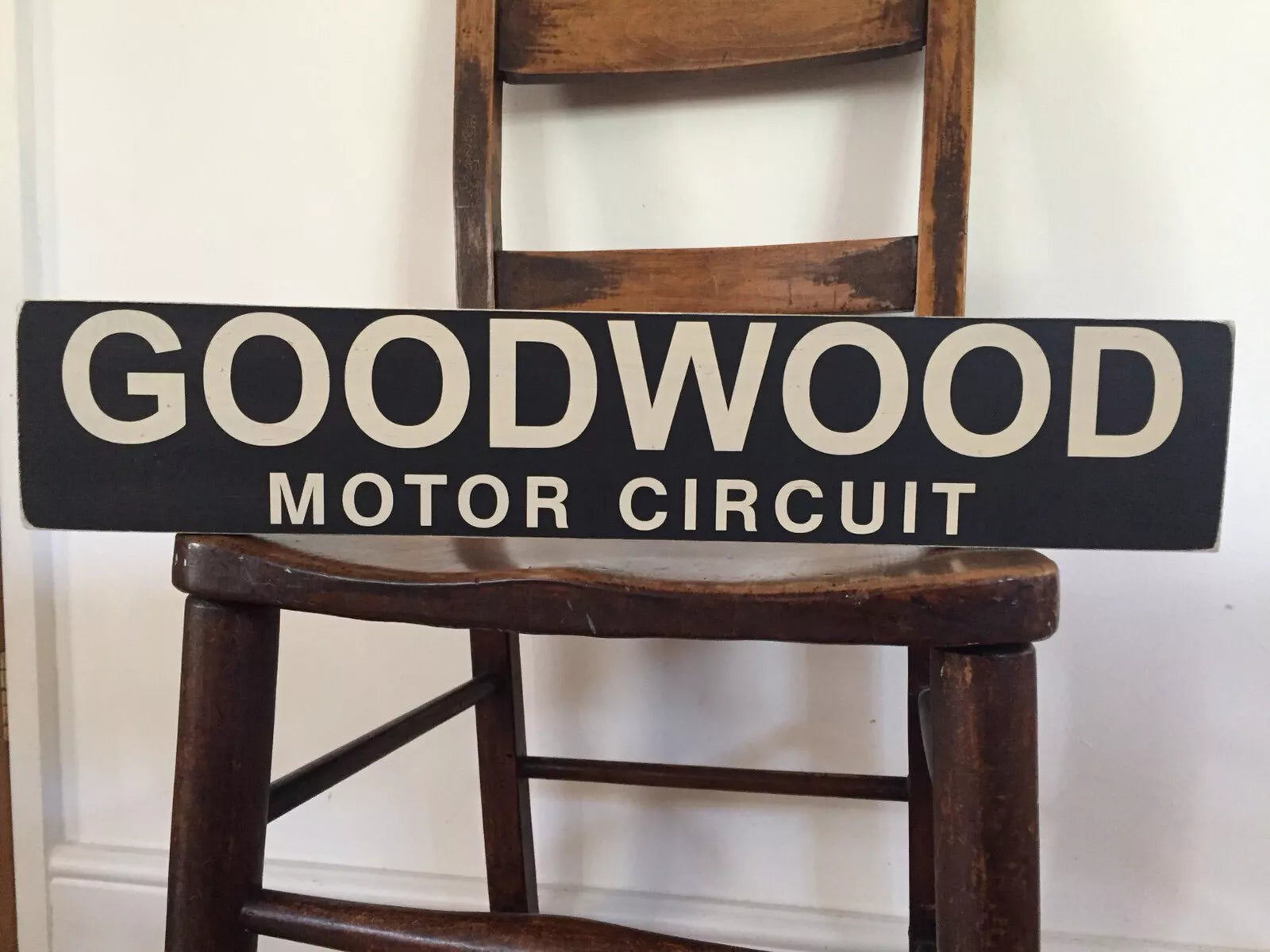 GOODWOOD MOTOR CIRCUIT WOODEN SIGN