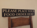 PLEASE PLACE YOUR FOOD ORDER HERE
