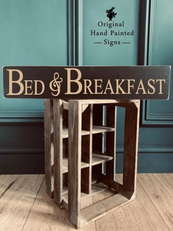 BED AND BREAKFAST vintage style wooden handcrafted traditional sign