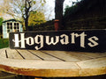 HOGWARTS vintage style wooden handcrafted traditional sign