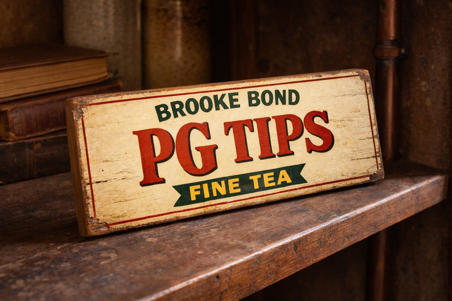 Vintage style Tea sign wooden kitchen shop advertising signs 28cm Cafe