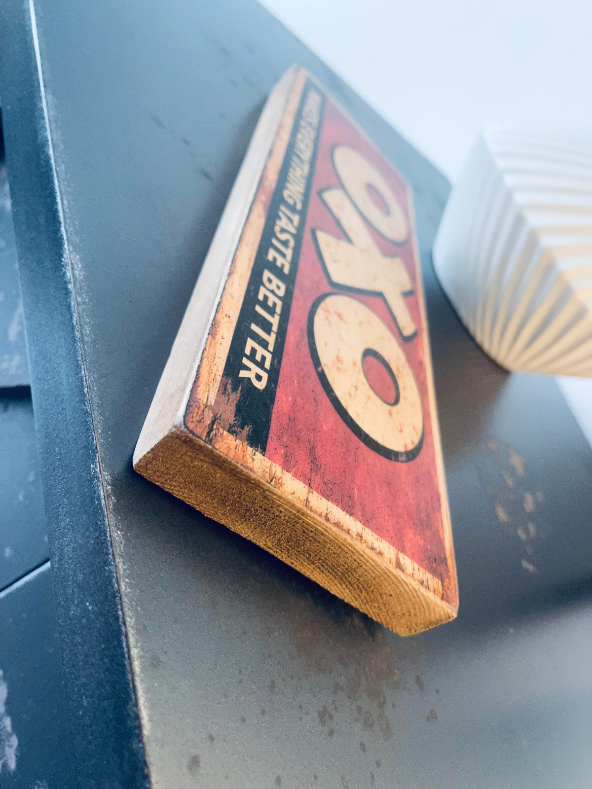 oxo sign inspired vintage style wooden kitchen signs 28cm OXO