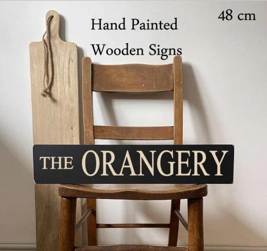 The Orangery wooden sign 