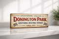 Donington Park Sign vintage style wooden race circuit signs 28cm England