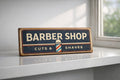 Barbers Shop sign vintage style wooden signs 28cm BARBERS hair dressers