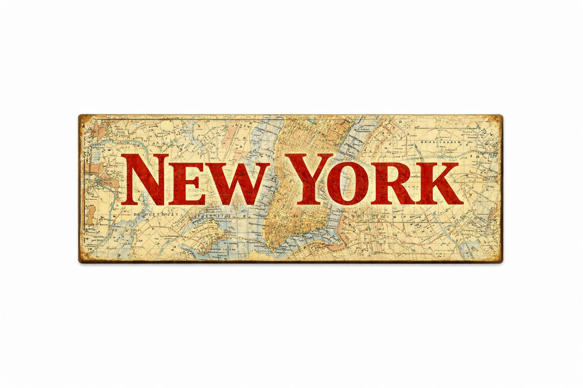 New York Sign USA wooden signs vintage Classic Retro 28cm NEW YORK