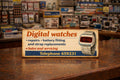Digital Watch Sign Classic Vintage Retro Style Sign WATCHES 70s 60s