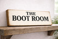 The boot room sign vintage style wooden sign 28cm BOOT ROOM