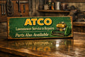 Vintage Style Lawnmower sign classic old signs 28cm wooden signage ATCO