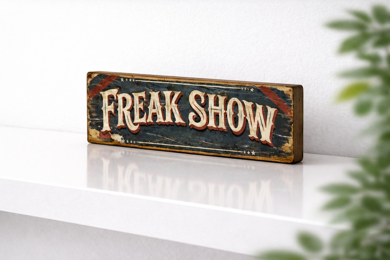 Freak Show Sign Fairground Circus Vintage Style Freakshow Handmade