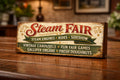 Steam Fair sign vintage style Traction Engines Fair Rides stationary pumps