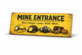 coal miners colliery pits entrance sign vintage style collier wooden signs 28cm