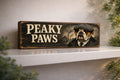 Funny English Bulldog Dog Peaky Paws wooden wall sign dog lovers plaque 28cm