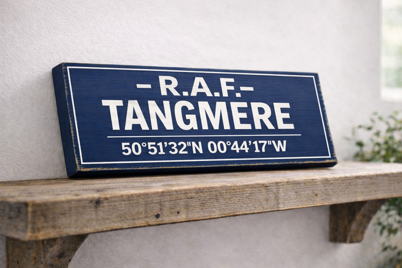 RAF Tangmere vintage style wooden military signs  battle of Britain