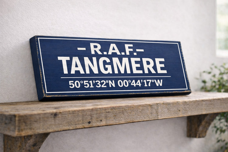RAF Tangmere vintage style wooden military signs  battle of Britain