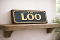 Toilet Loo sign bathroom privy vintage style toilets sign 28cm LOO