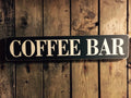 COFFEE BAR wooden vintage sign