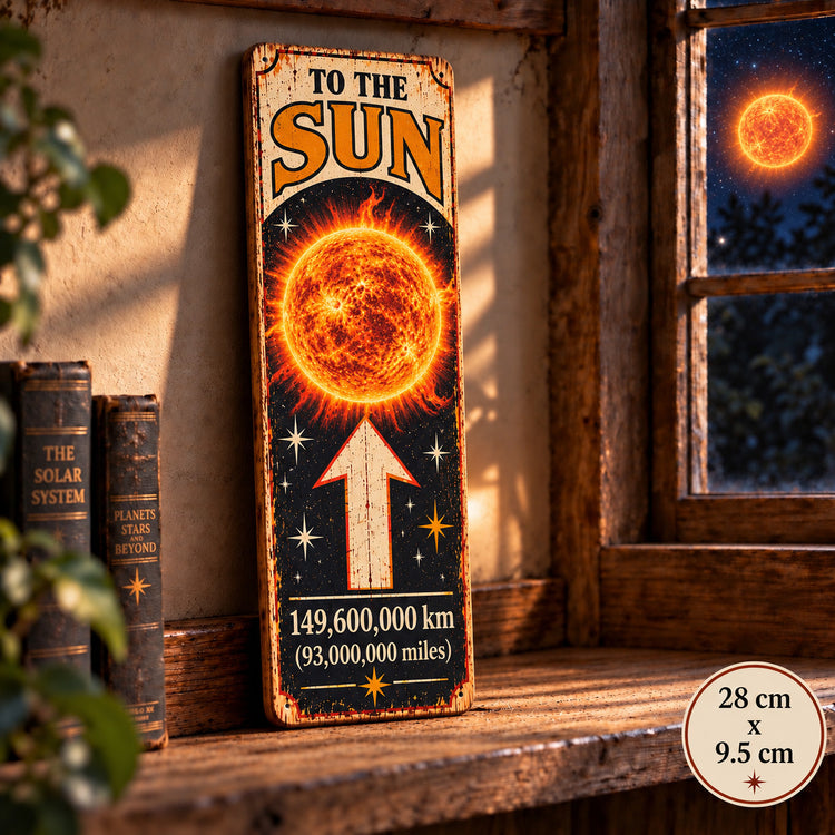 Sun Sign Directional Space Astronomy Lunar vintage style Stars STAR