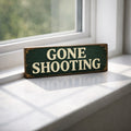 Gone Shooting sign vintage style wooden signs Retro SHOOTING hunting