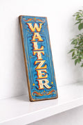 Waltzer fairground Sign vintage classic style circus signs 70s wooden 28cm