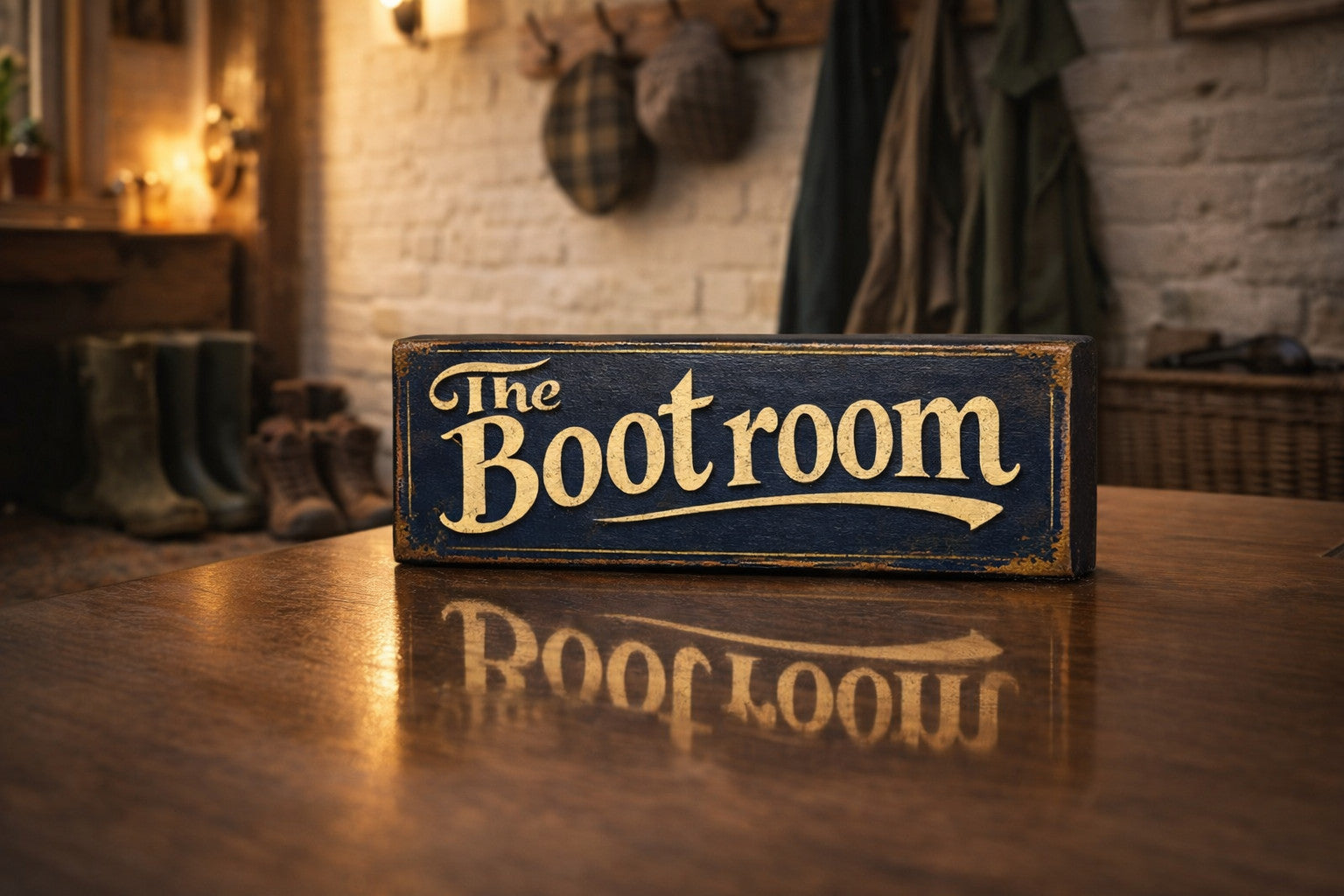 The Boot Room sign wooden vintage style sign plaque cloakroom signs 28cm