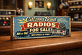 Citizen Band Radio retro style sign CB Radio AM FM 70s wooden plaque 28cm