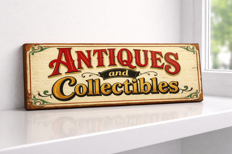 Antiques and Collectibles sign Vintage style wooden signs OLD signs ANTIQUE shop