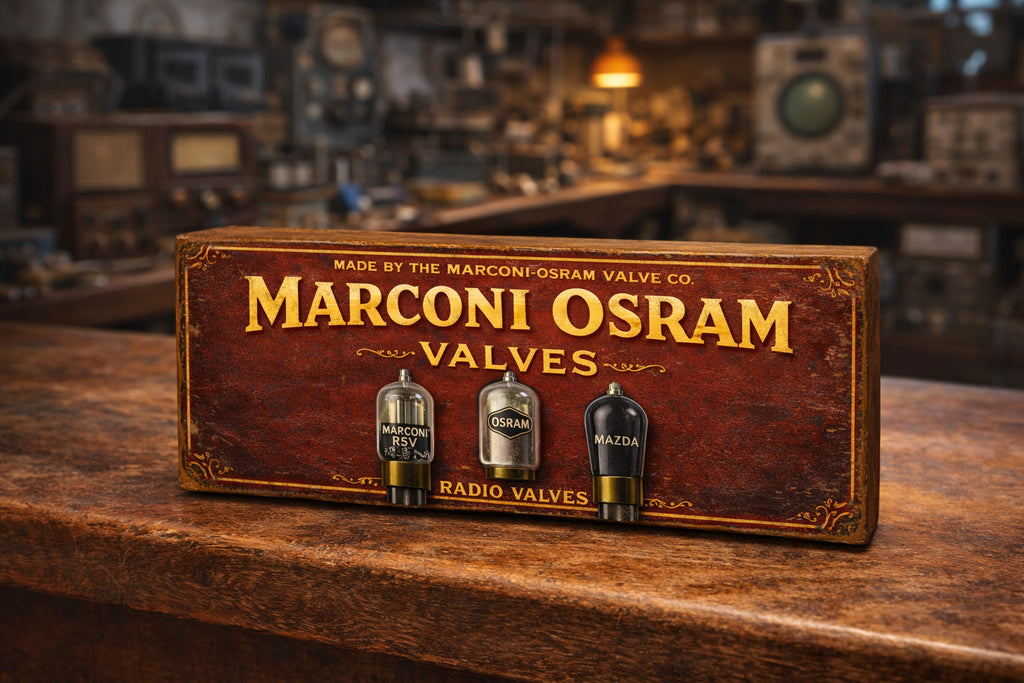Wireless Radio Signs Vintage radios Parts Marconi Osram Valves 28cm