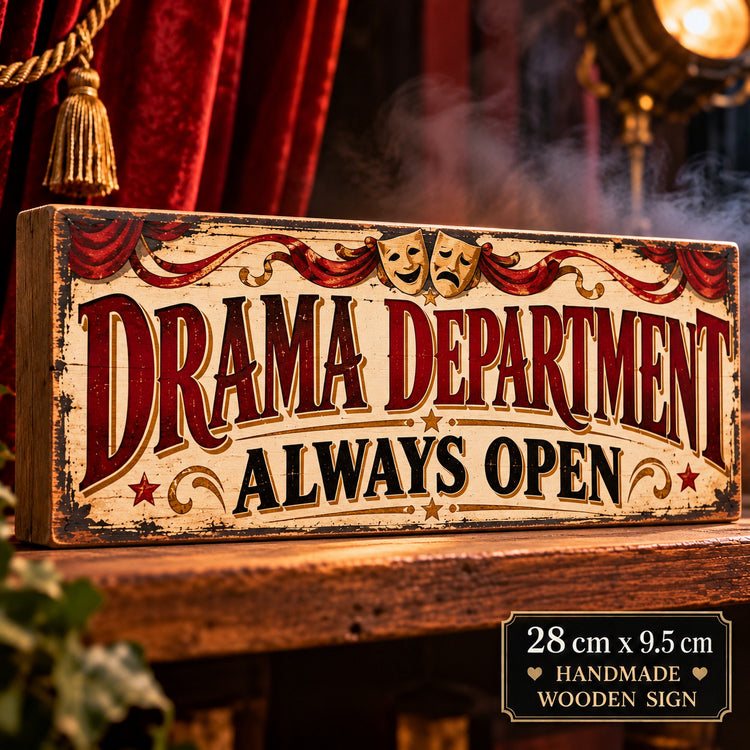 Drama Department vintage style sign Theatre Stage Door Dancer Acting