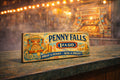 Penny Falls Sign vintage classic style Fairground circus signs 70s wooden 28cm