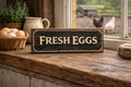 Fresh Eggs vintage style wooden farmhouse kitchen signs EGGS 28cm KITCHEN