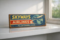 Skyways Airliners inspired sign aviation signs wooden classic retro aircraft