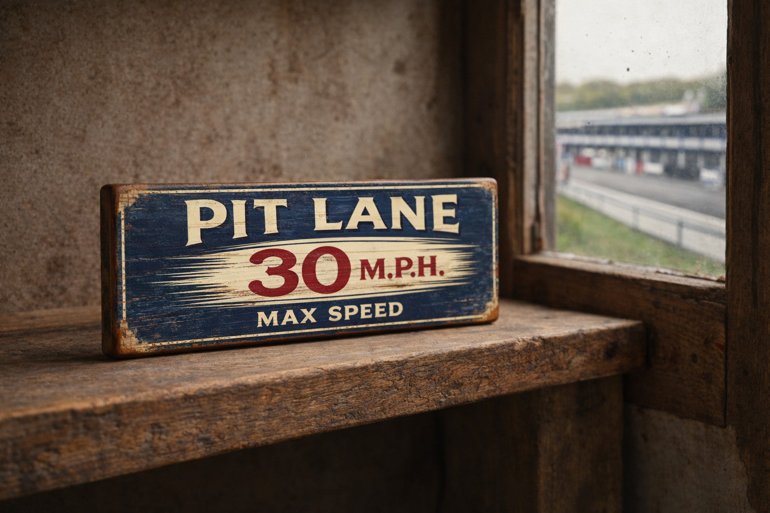 Pit Lane F1 race car signs vintage style hill climb Garage sign RACE TRACK