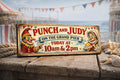 Punch & Judy sign vintage style seaside puppets old grand pier signs wooden 28cm