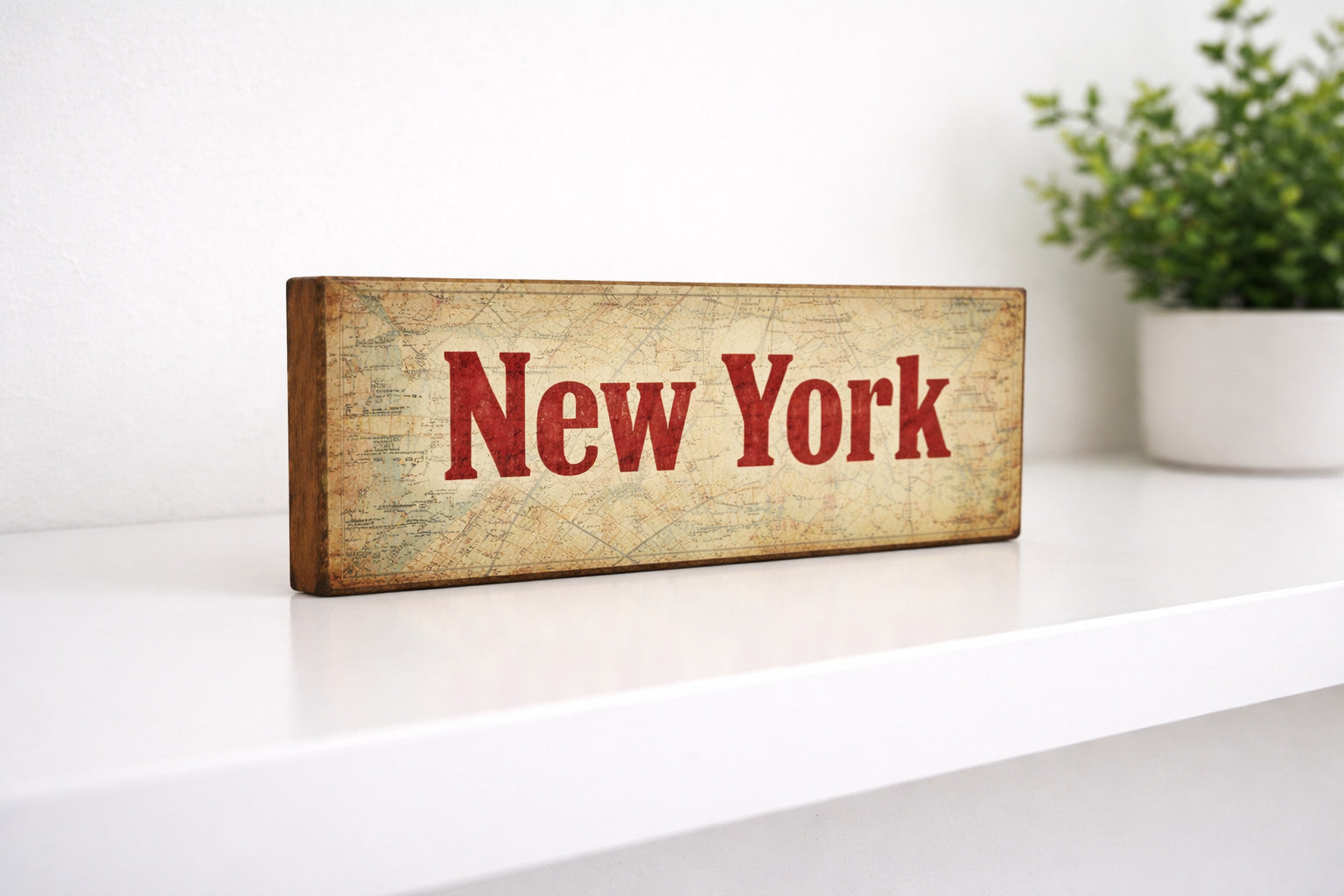 New York Sign USA wooden signs vintage Classic Retro 28cm NEW YORK