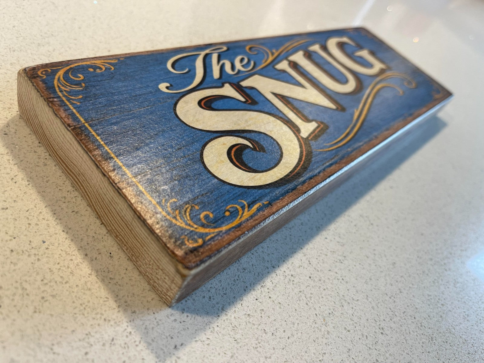 The Snug sign wooden vintage style plaque THE SNUG cosy signs