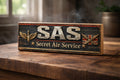 SAS Sign military vintage style signs secret air service wooden 28cm gift
