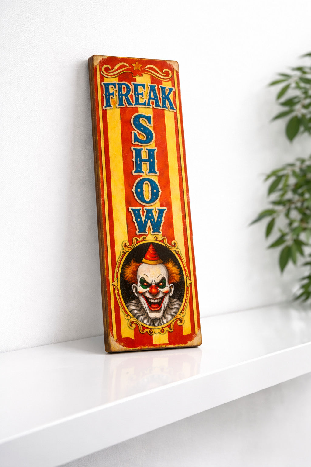 Freak Show Sign Fairground Circus Vintage Style Freakshow Handmade 28cm