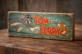 Tom and Jerry inspired sign Fun 70s cartoon wooden signs retro CARTOON