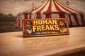 Freak Show Sign Fairground Circus Vintage Style Freakshow Handmade 28cm wooden